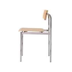 Moebe Offset Chair Olieret Eg/Kromfinish