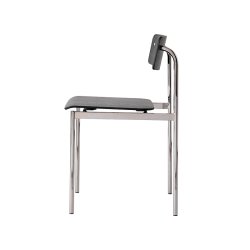 Moebe Offset Chair Sort/Kromfinish