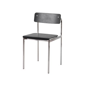 Moebe Offset Chair Sort/Kromfinish
