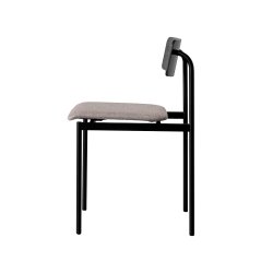 Moebe Offset Chair Sort m. Polstret S�de/Sort