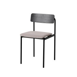 Moebe Offset Chair Sort m. Polstret S�de/Sort