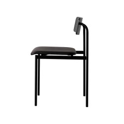 Moebe Offset Chair Sort m. Sort L�der/Sort
