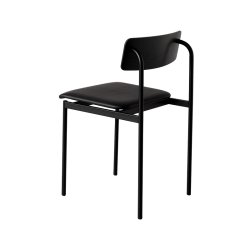 Moebe Offset Chair Sort m. Sort L�der/Sort