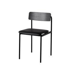 Moebe Offset Chair Sort m. Sort L�der/Sort