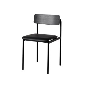 Moebe Offset Chair Sort m. Sort L�der/Sort