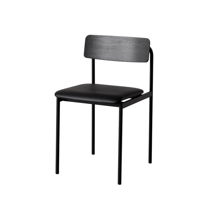 Moebe Offset Chair Sort m. Sort L�der/Sort