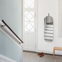 Moebe Oval Vgspejl - Sort