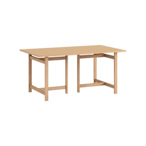 Moebe Rectangular Dining Table 160x90 cm Muted Peach