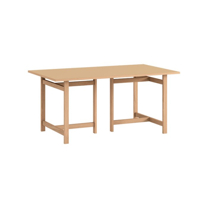 Moebe Rectangular Dining Table 160x90 cm Muted Peach