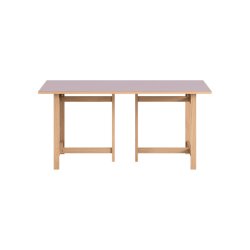 Moebe Rectangular Dining Table 160x90 cm Soft Lilac