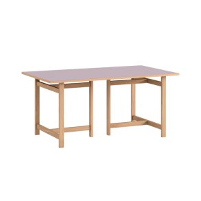 Moebe Rectangular Dining Table 160x90 cm Soft Lilac