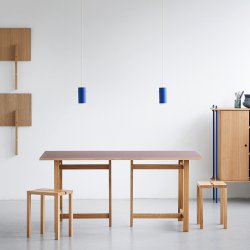 Moebe Rectangular Dining Table 160x90 cm Burgundy