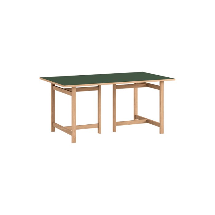 Moebe Rectangular Dining Table 160x90 cm Forest Green