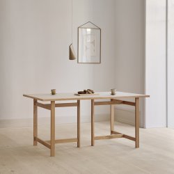 Moebe Rectangular Dining Table 160x90 cm Warm Beige