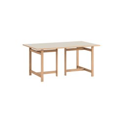 Moebe Rectangular Dining Table 160x90 cm Warm Beige