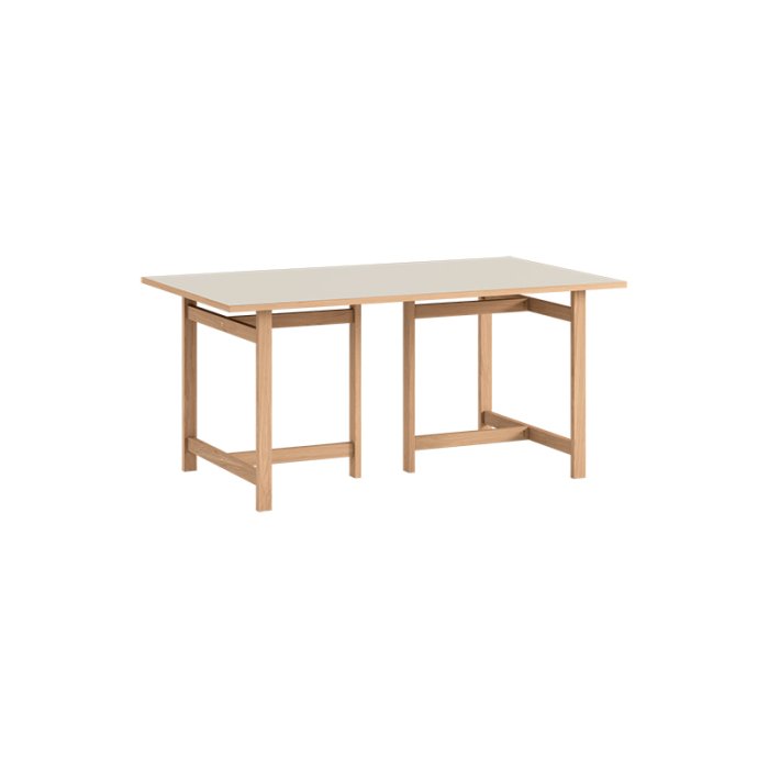 Moebe Rectangular Dining Table 160x90 cm Warm Beige