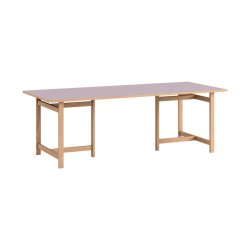 Moebe Rectangular Dining Table 220x90 cm Soft Lilac