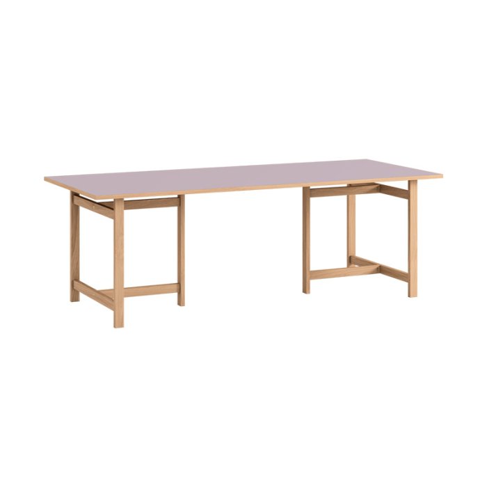 Moebe Rectangular Dining Table 220x90 cm Soft Lilac
