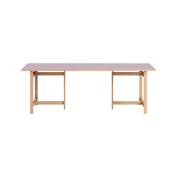 Moebe Rectangular Dining Table 220x90 cm Soft Lilac