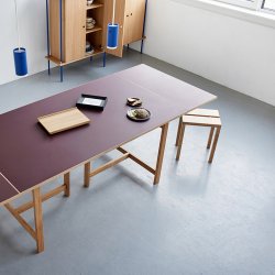 Moebe Rectangular Dining Table 220x90 cm Burgundy