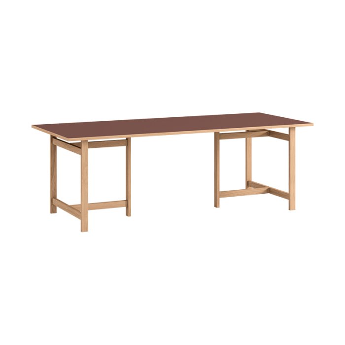 Moebe Rectangular Dining Table 220x90 cm Burgundy