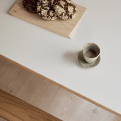 Moebe Rectangular Dining Table 220x90 cm Warm Beige