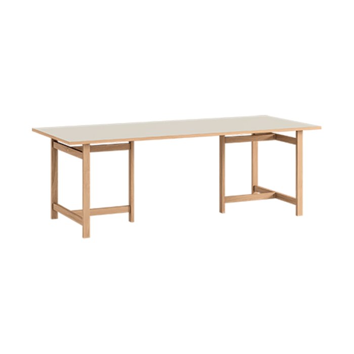 Moebe Rectangular Dining Table 220x90 cm Warm Beige