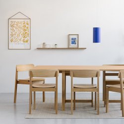 Moebe Rectangular Dining Table 160x90 cm Muted Peach