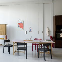 Moebe Rectangular Dining Table 160x90 cm Soft Lilac