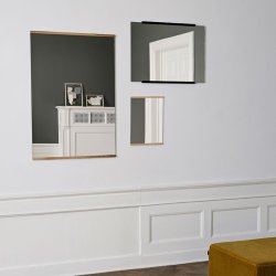 Moebe Rektangulr Vgspejl 50x70cm - Sort