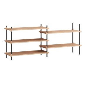 Moebe Shelving System s.65.2.A Eg/Sort