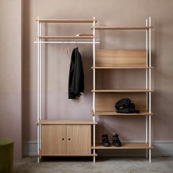 Moebe Shelving System Double Cabinet