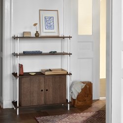 Moebe Shelving System Double Cabinet