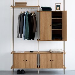 Moebe Shelving System Double Tall Cabinet
