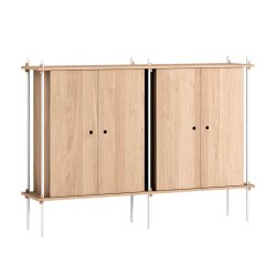 Moebe Shelving System Double Cabinet