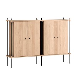 Moebe Shelving System Double Cabinet