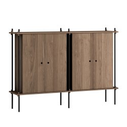 Moebe Shelving System Double Cabinet