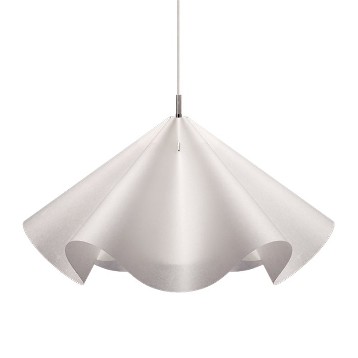 Moebe Sinuate Pendel Hvid/Rustfrit St�l Large