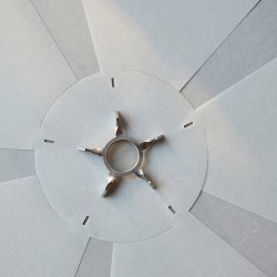 Moebe Sinuate Pendel Hvid/Rustfrit St�l Medium