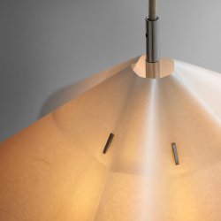 Moebe Sinuate Pendel Hvid/Rustfrit St�l Medium