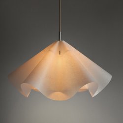 Moebe Sinuate Pendel Hvid/Rustfrit St�l Large