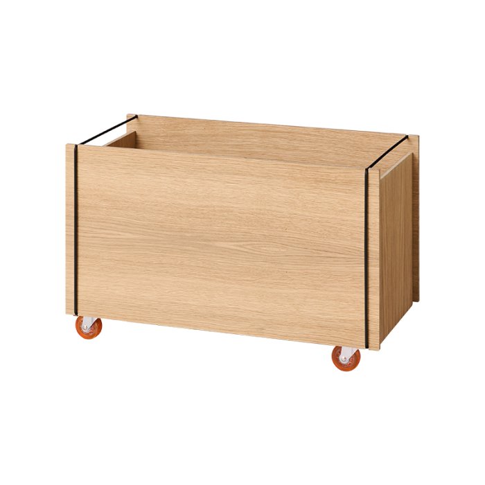 Moebe Storage Box m/ Hjul Eg/Sort
