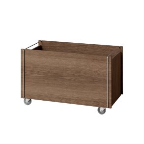 Moebe Storage Box m/ Hjul R�get Eg/Rustfrit St�l