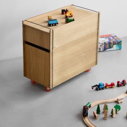 Moebe Storage Box Tower Low Eg/Rustfrit St�l