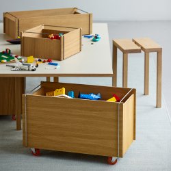 Moebe Storage Box Tower Low Eg/Rustfrit St�l