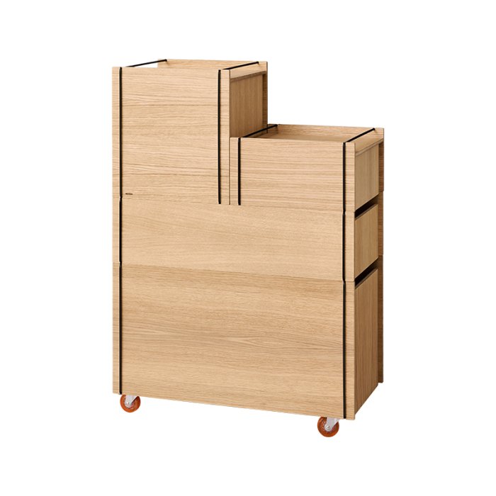 Moebe Storage Box Tower Medium Eg/Sort