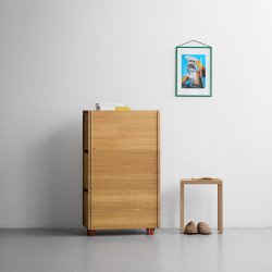 Moebe Storage Box Tower Tall Eg/Rustfrit St�l