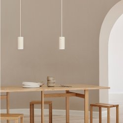 Moebe Tube Pendant - Beige - Small