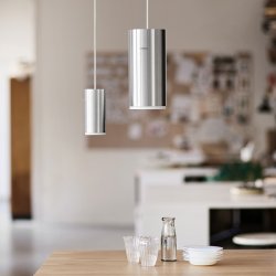 Moebe Tube Pendant - Brstet Aluminium - Small