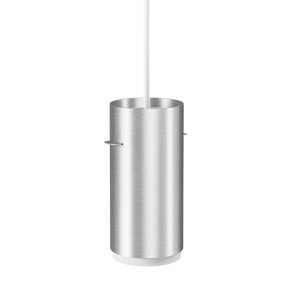 Moebe Tube Pendant - Brstet Aluminium - Small